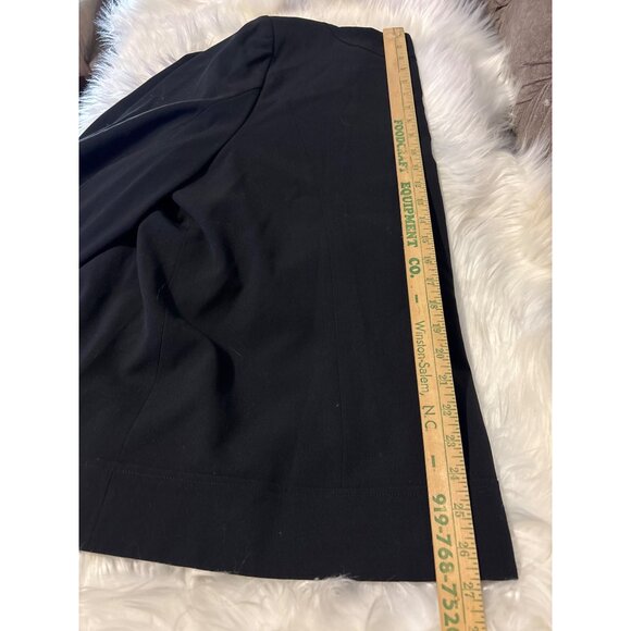 Open Front Blazer XL Maggie Barnes Black Womens Beaded cuffed sleeves Designer - Picture 5 of 12